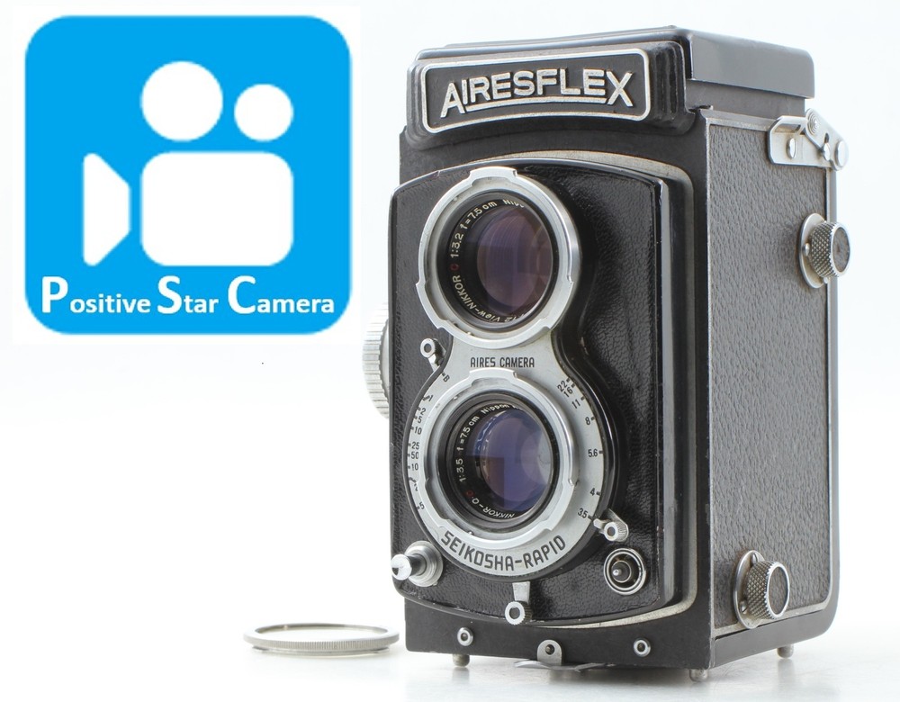 🎦👀🌟N MINT For this Are🌟 Airesflex TLR Nikkor-Q.C f3.5 75mm 7.5cm From JAPAN