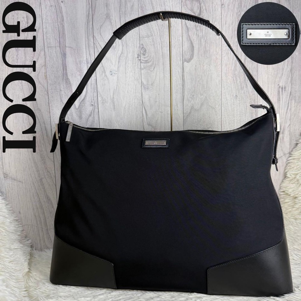 GUCCI Authentic Black PVC Shoulder Bag G05081074