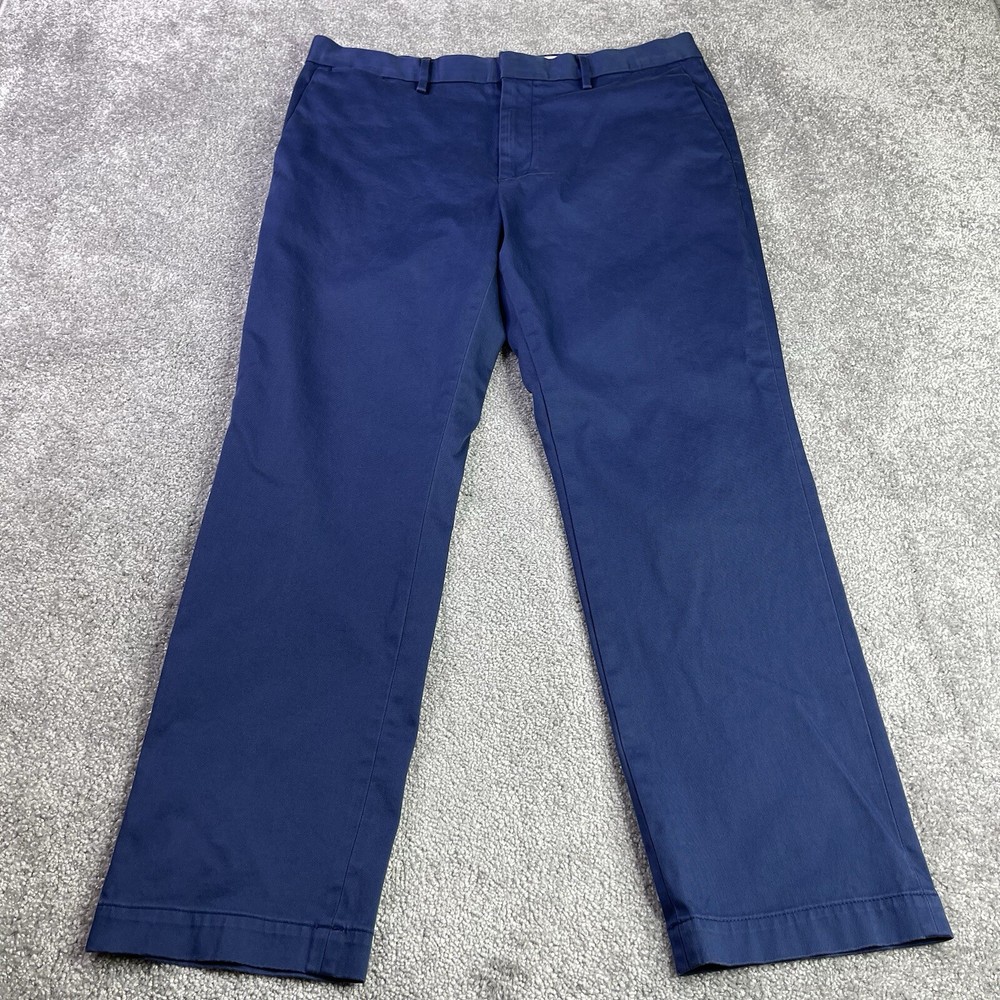 Banana Republic Pants Men's 35X29 Blue Slim Straight Chino Stretch Aiden Office