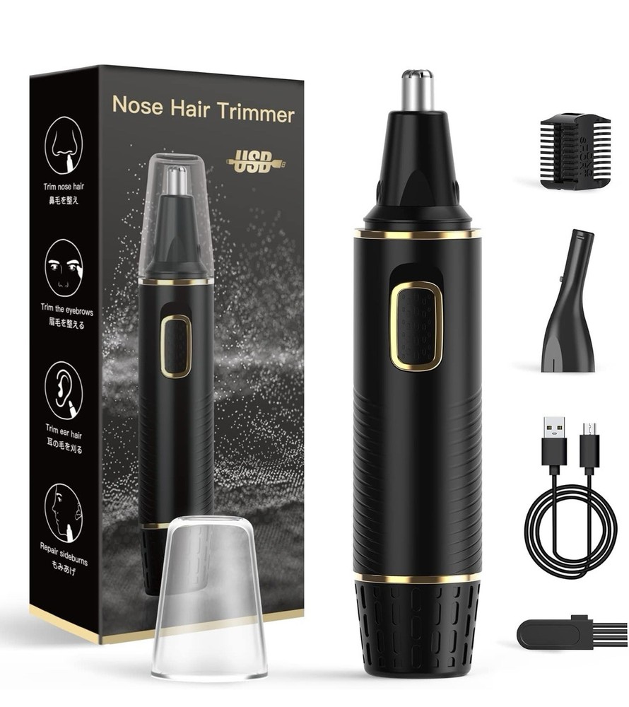 USB Rechargeable Men's Ear and Nose Hair Trimmer