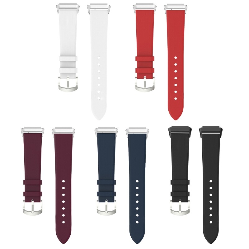 For Band 7 Band 7 Adjustable Leather Strap Sweatproof Wristba