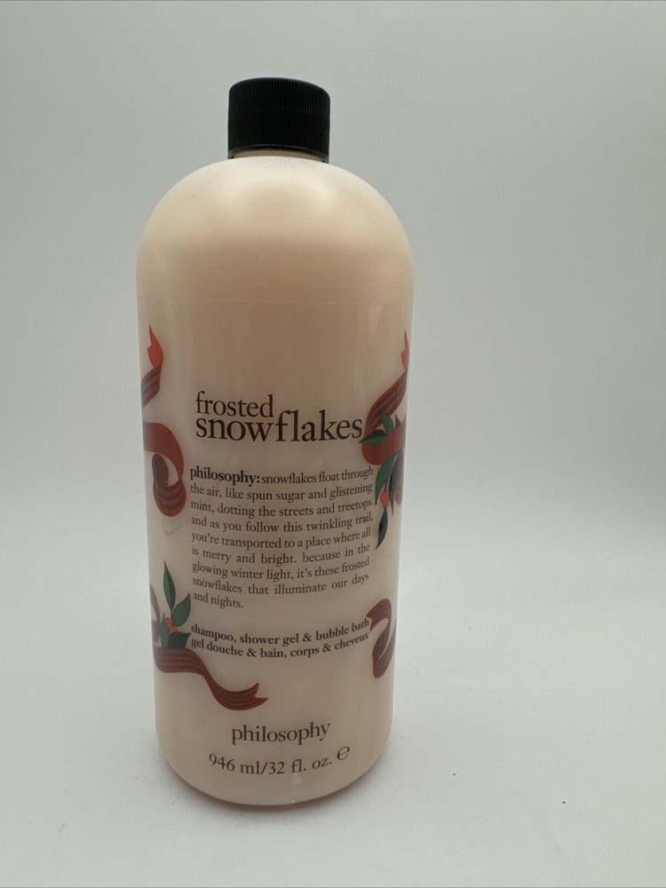New Philosophy Frosted Snowflakes Shampoo Bath & Shower Gel 32oz