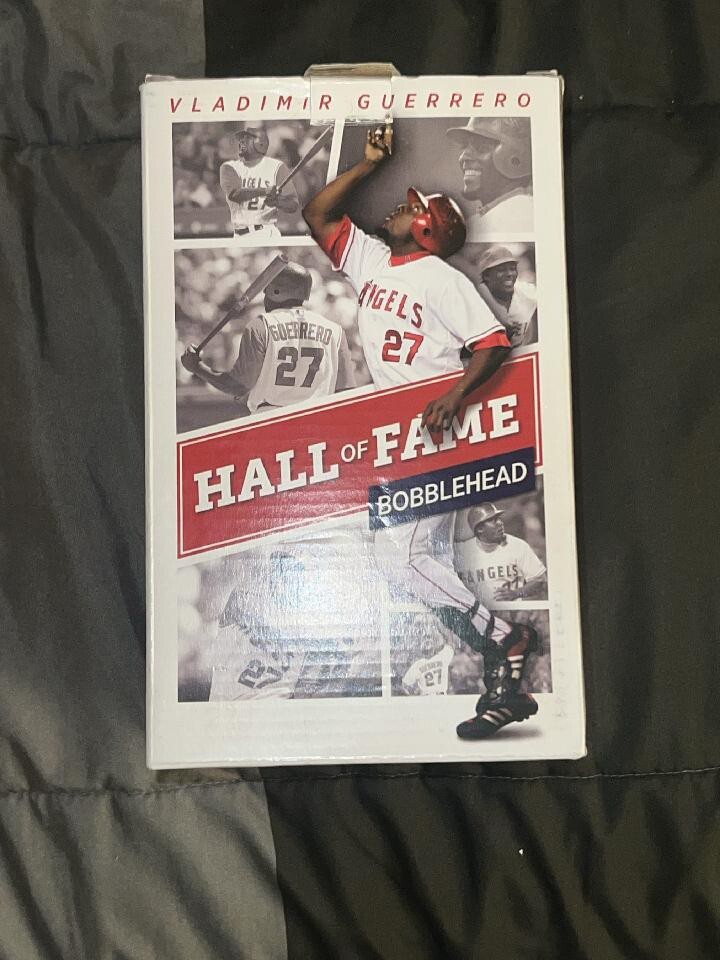Vladimir Guerrero Bobblehead Angeles Angels 2018 SGA Hall Of Fame MLB Open Box