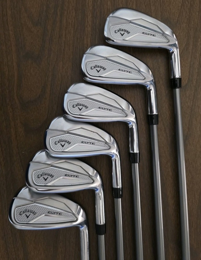 RH Callaway Elyte 6-AW (6 Club) Iron Set With Graphite Regular Flex Shafts