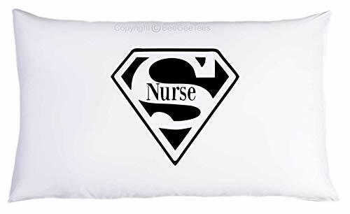Super Nurse Awesome Pillowcase Coffee Motivated Nursing Gift (1 Queen Pillowcase