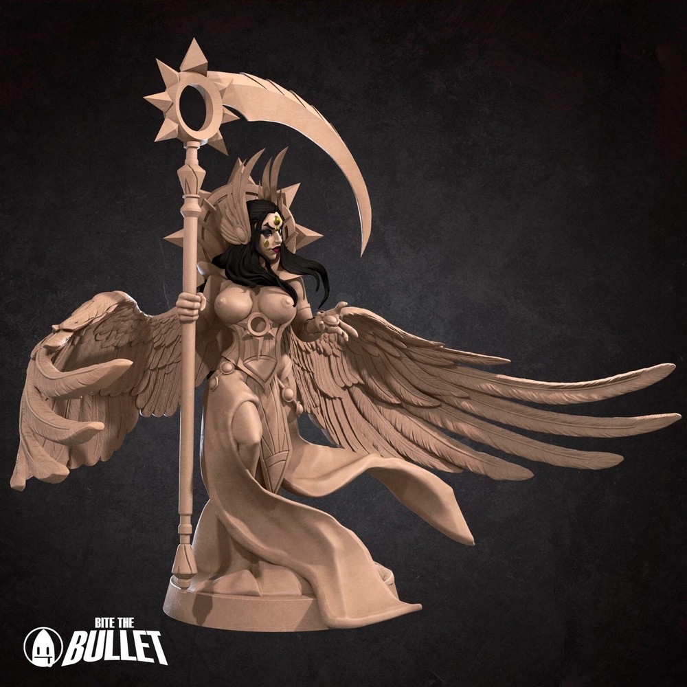 Exotic Angel 3d printed mini Death Boss D&D miniatures NSFW Deathpact Angel