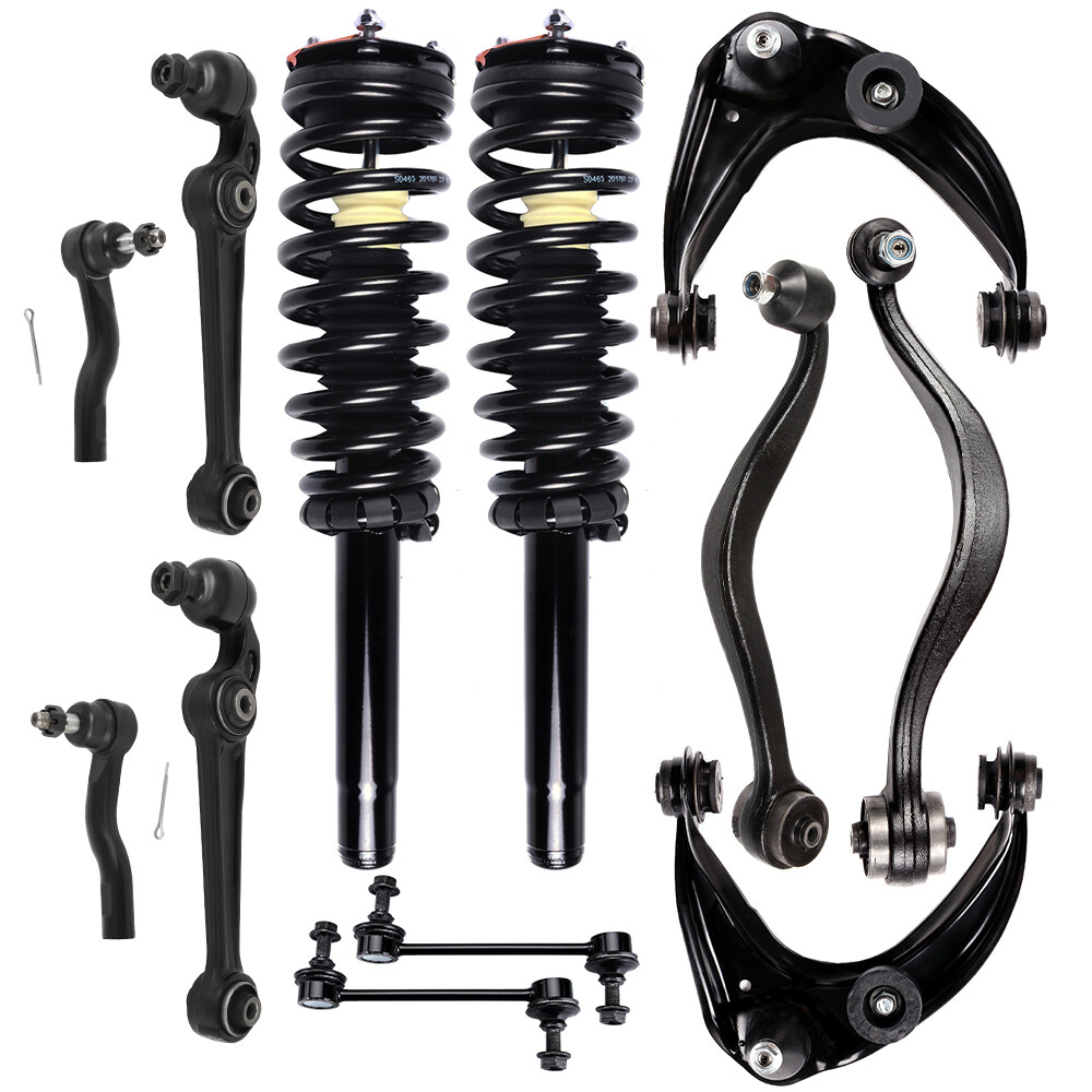 2010-2012 Ford Fusion 2.5L Front Suspension Kit – Struts Control Arms Sway Bar Tie Rods