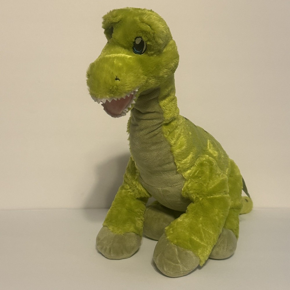 BUILD A BEAR EXCLUSIVE GREEN SPOTTED BRACHIOSAURUS II BAB RARE VHTF DINOSAUR