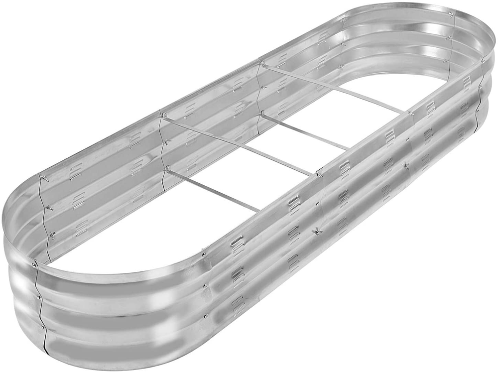 Raised Garden Bed Kit for Vegetables Flower Galvanized Metal Planter Boxs Design