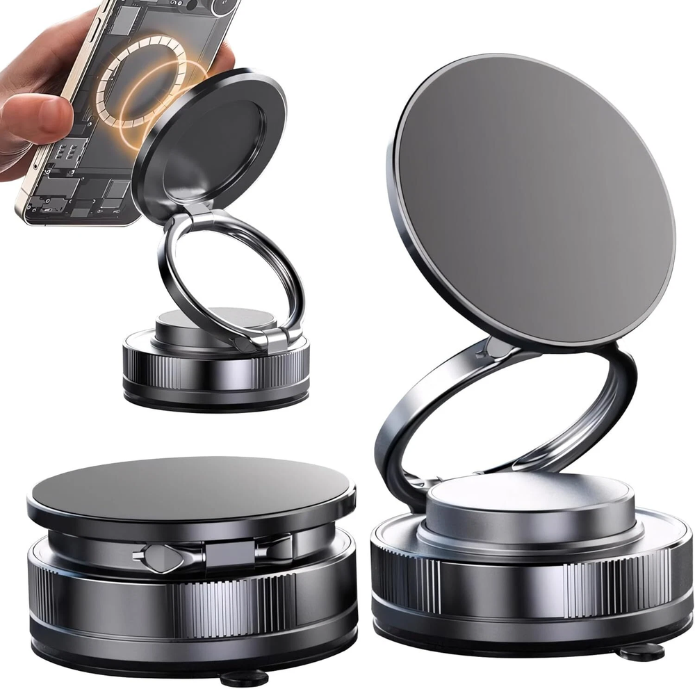 Maglock 360° Foldable Magnetic Phone Mount, Shopellox Suction Cup Phone Mount NN