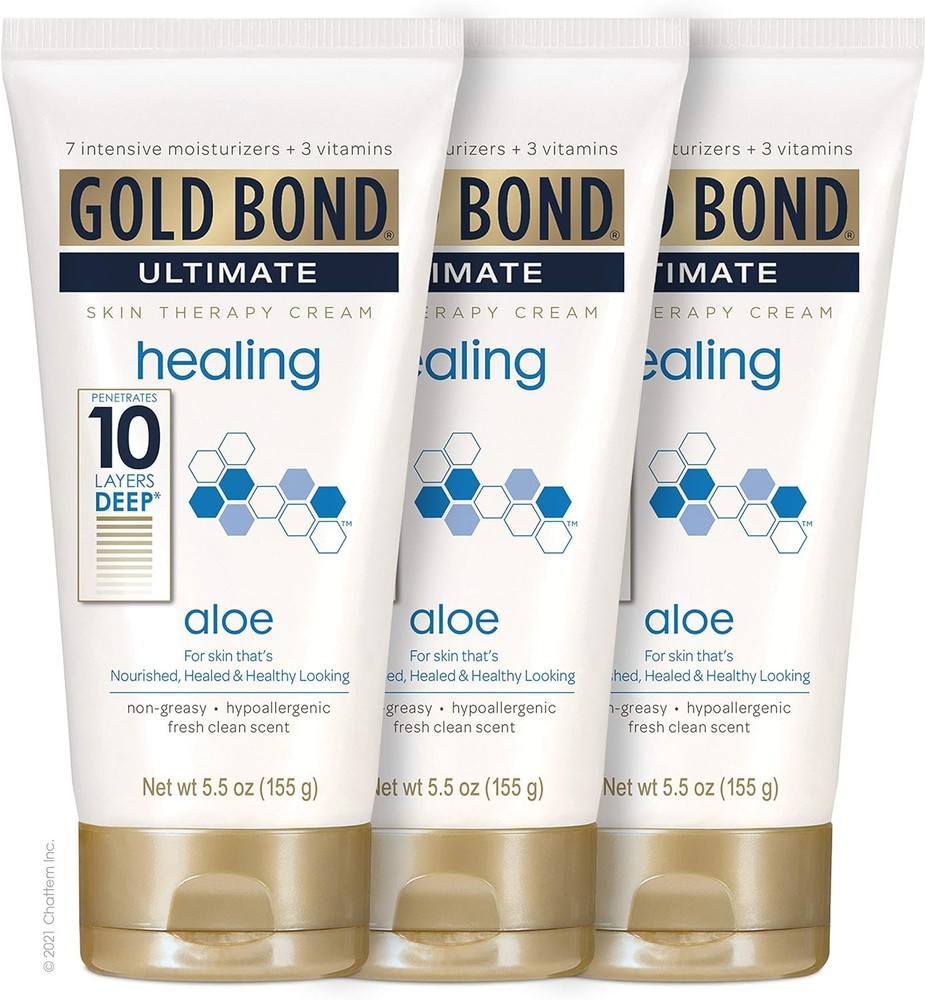 Gold Bond Ultimate Healing Hand and Body Lotions Fresh Aloe 5.5oz (3 Pack)