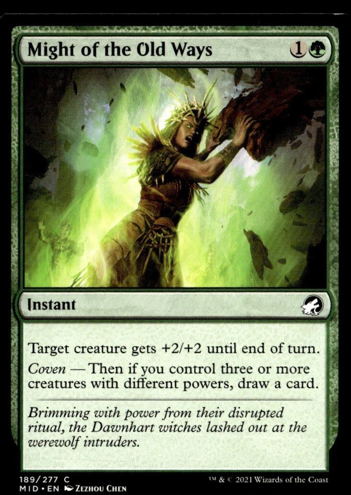 2021 Innistrad: Midnight Hunt Might of the Old Ways Expansion/Common #189