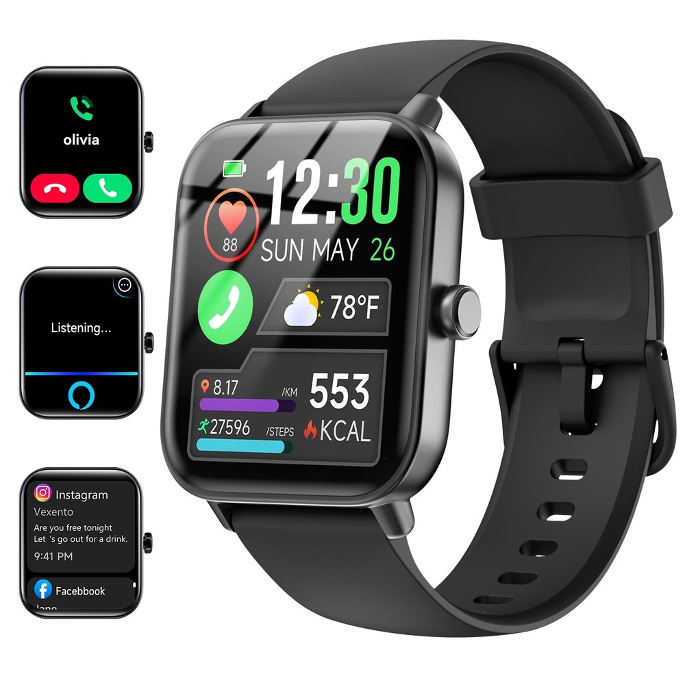 Smart Watch for Women & Men - Android & iPhone Compatible Fitness Tracker
