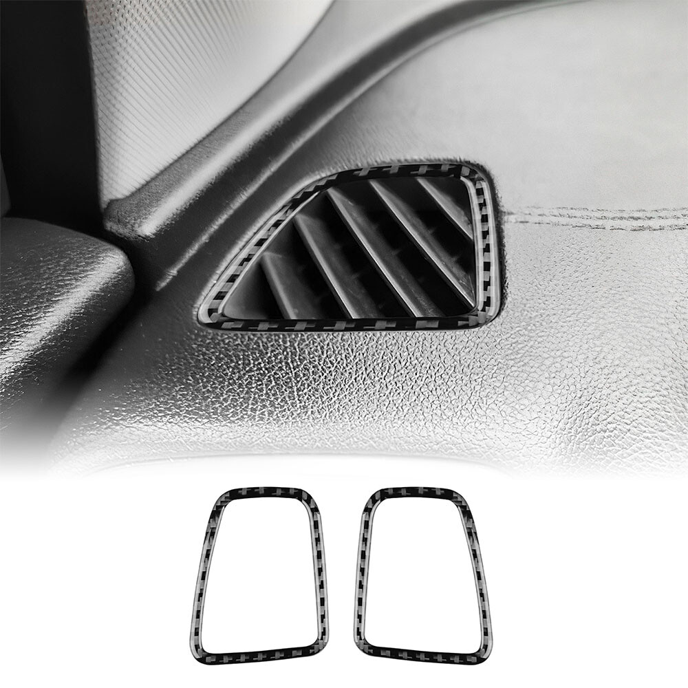 For Kia Sportage 2017-2021 Carbon Fiber Front Side Air Vent Outlet Cover Black