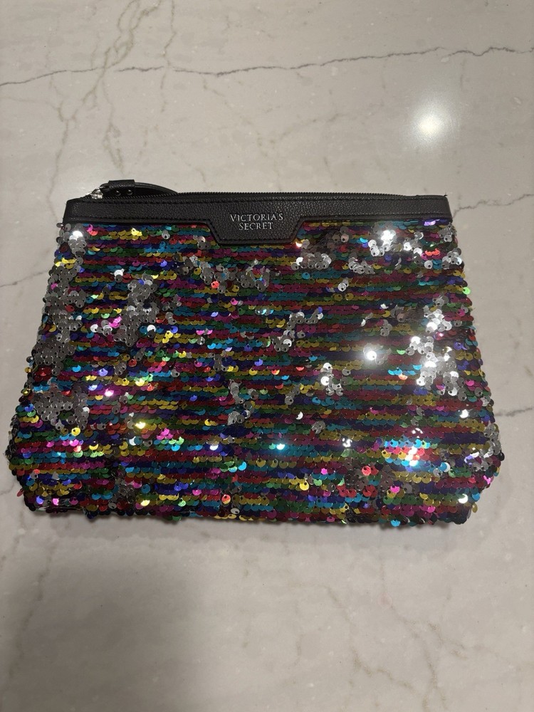 Victoria's Secret Sequin Makeup Bag/Clutch