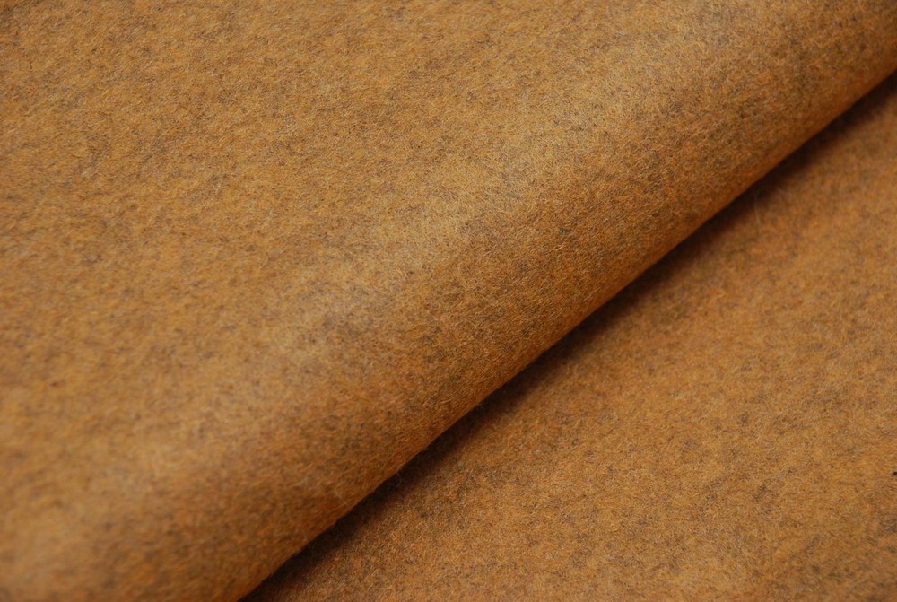 HANDICRAFT Wool/Viscose Felt Fabric Material - MARL GOLD V20
