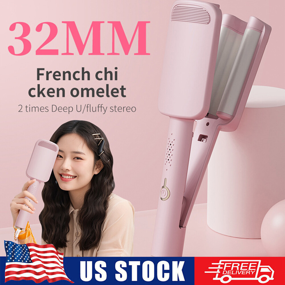 Ionic Deep Waver Curling Iron for Beach Waves & Crimped Hair