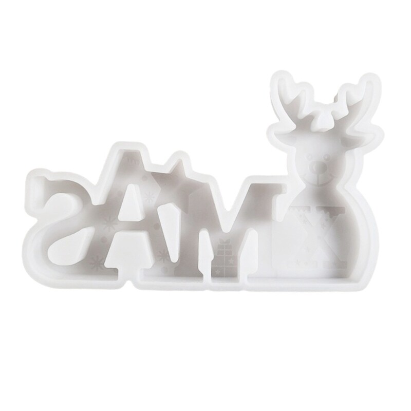 Christmas Elk Resin Silicone Mold for DIY Epoxy Crafts