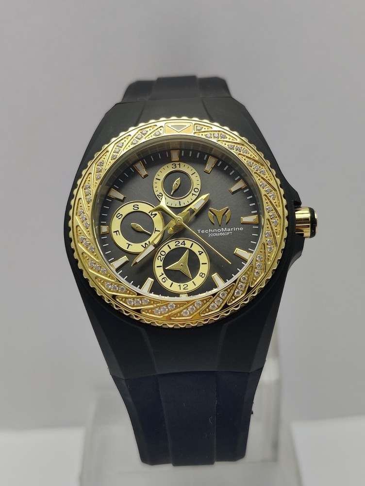 Technomarine TM-118113 Glitz 38mm Black Unisex Chronograph Watch