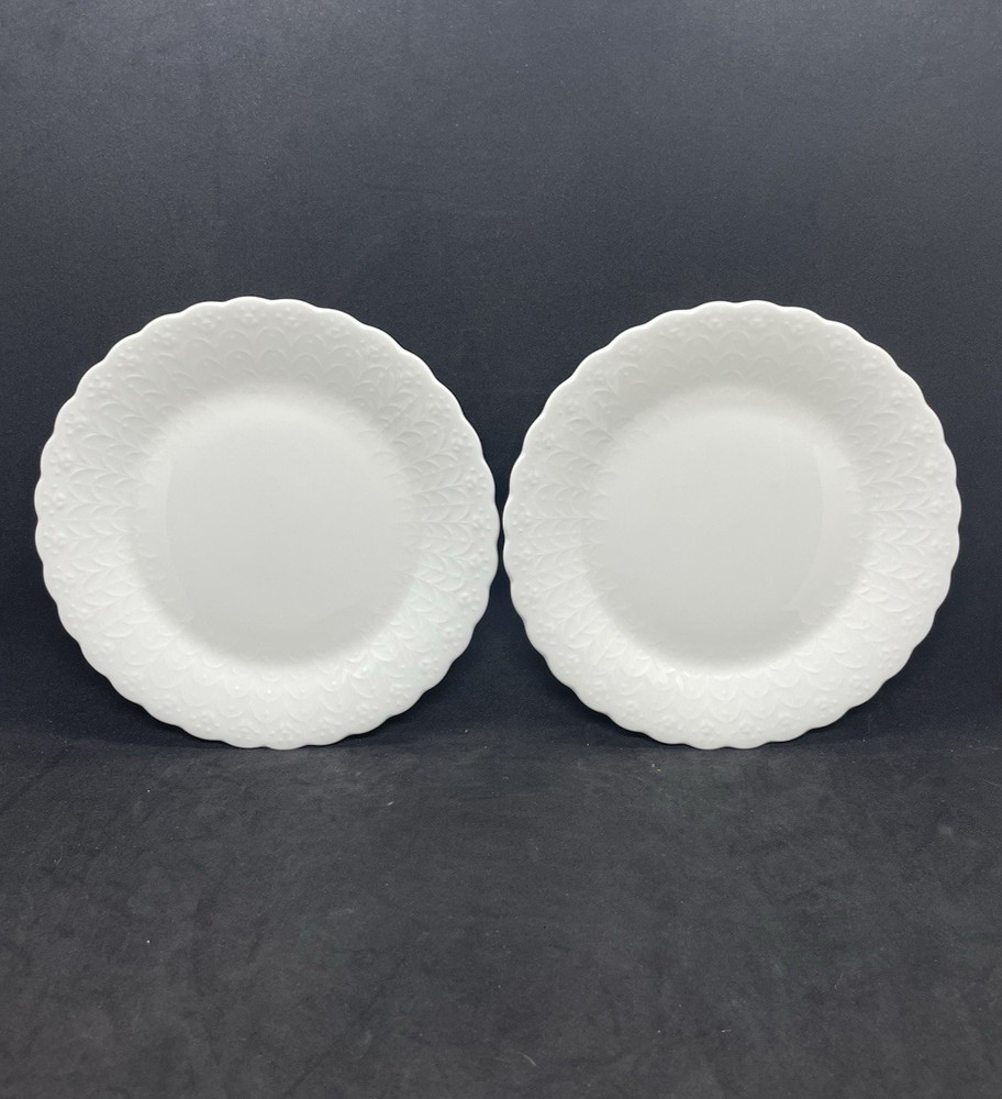 Mikasa White Silk Bone China Bread & Butter Plates, Set of 2