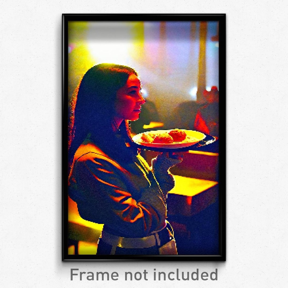Pixel Art Poster - Average Tostada (8 Bit Psychedelic Trippy Video Game Print)