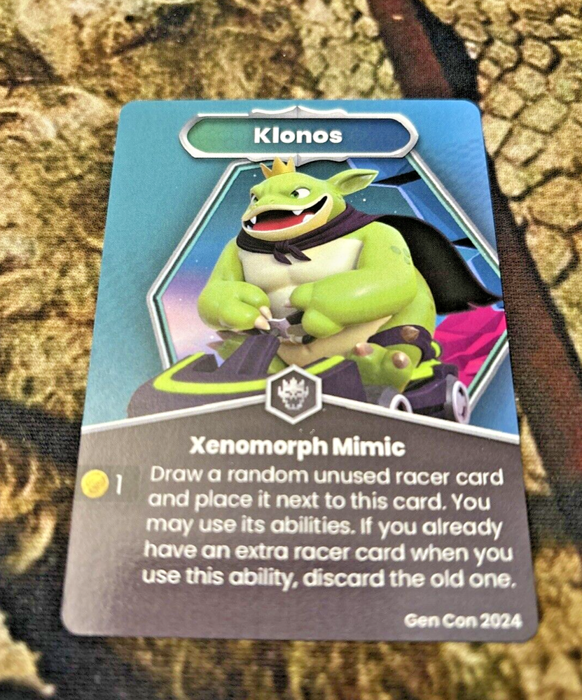 Gen Con 2024 Dungeon Kart Boss Monster Promo Card Klonos