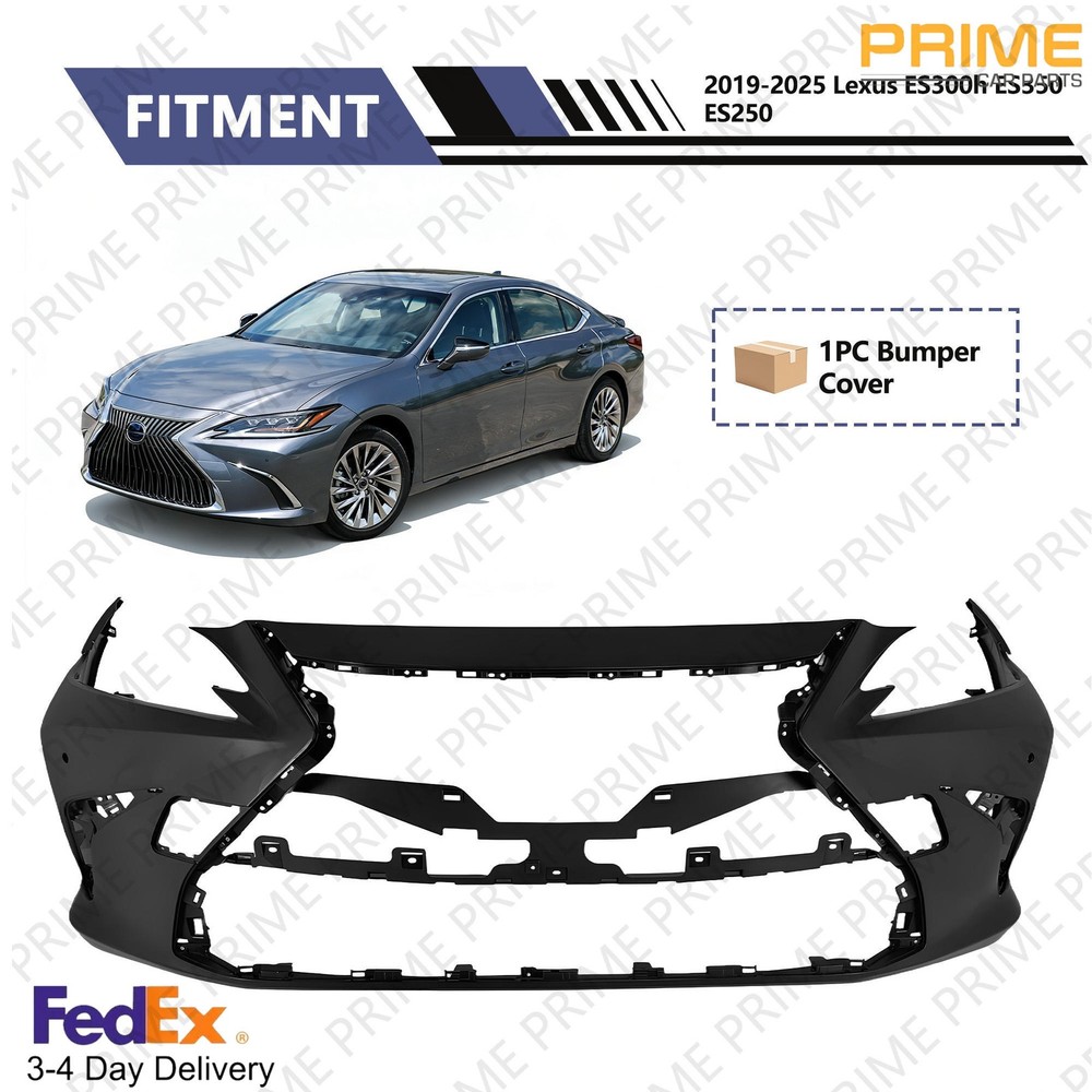 Front Bumper Cover Fascia 521190X948 For 2019-2025 Lexus ES300h ES350 ES250