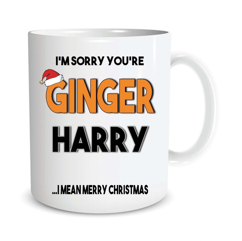 Funny Personalised Christmas Coffee Mugs I'm Sorry You're Ginger I Mean Merry