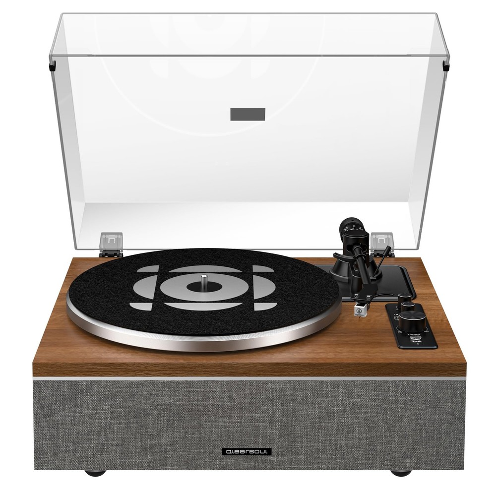 ONE-S Vinyl Record Player with Bluetooth Input/Output, All-in-One Vintage Tur...