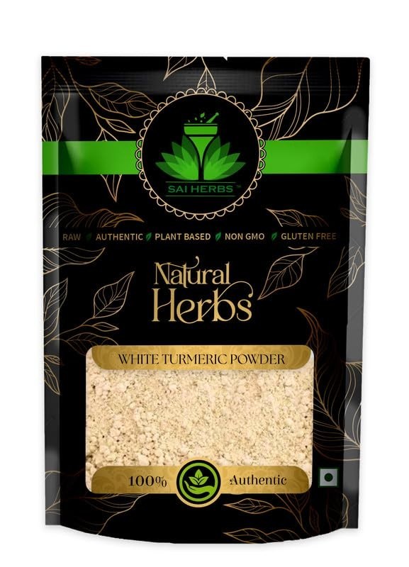 SAI HERBS White Wild Turmeric Powder for Glowing Skin & Acne Treatment