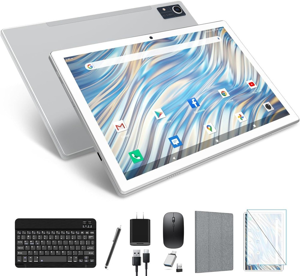 Newest Android 13 Tablet, Octa-Core Processor+128GB+16(8+8 Expand) GB, Silver