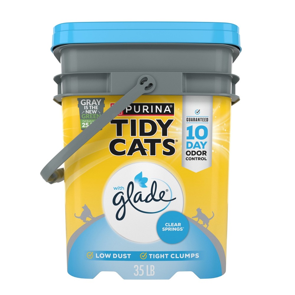 Glade Clear Springs Clumping Cat Litter Low Dust 35 lb Pail