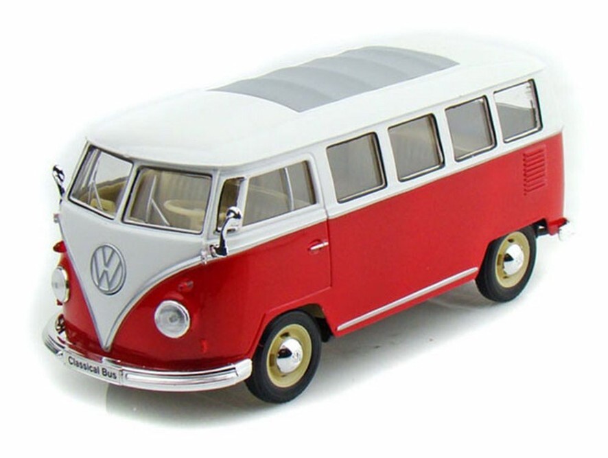 WELLY 1962 VOLKSWAGEN CLASSICAL BUS 1/24 DIECAST CAR 22095