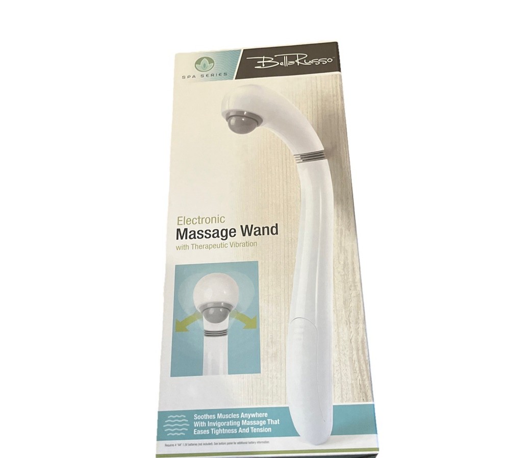 Bella Russo Electronic Massage Therapeutic Vibration Wand Spa Series Cordless