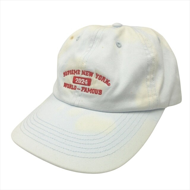 24ss Supreme New York Arc 6 Panel Cap New York Arc 6 Panel Cap Hat Bleached US