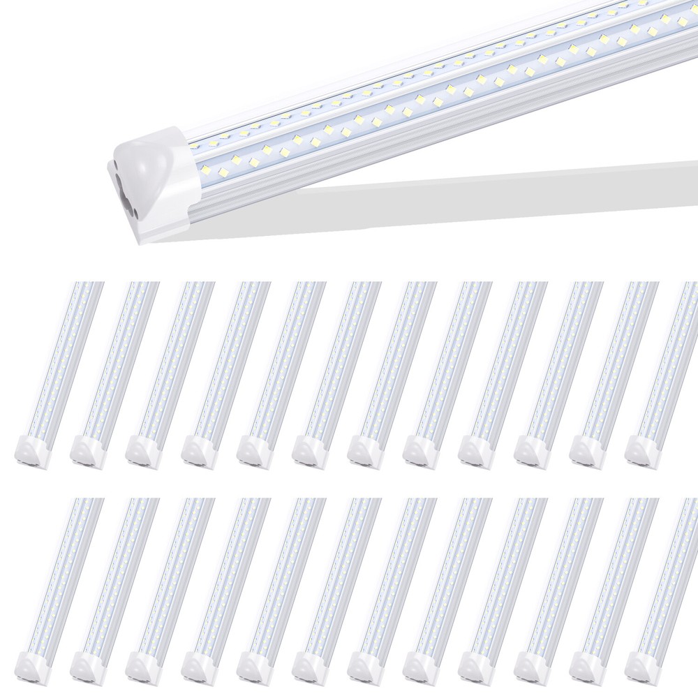 25Pack 4FT 60W Led Tube Light 4 Foot Led Shop Light T8 Integrated Light Fixture