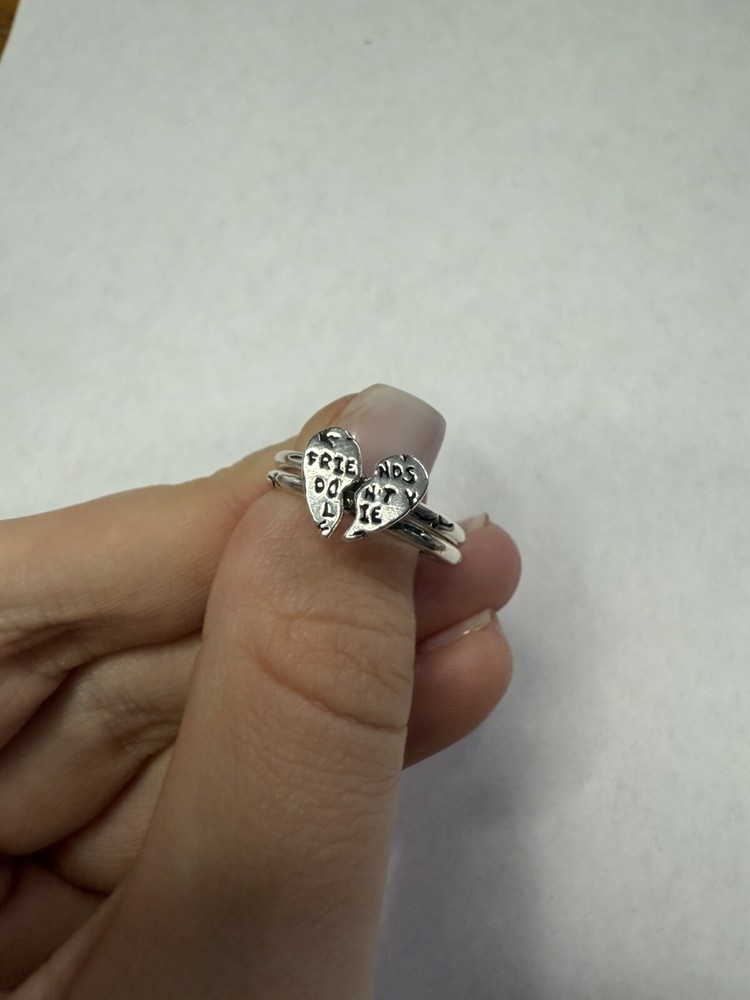 Pandora Stranger Things Friends Don't Lie Splittable Ring Size7