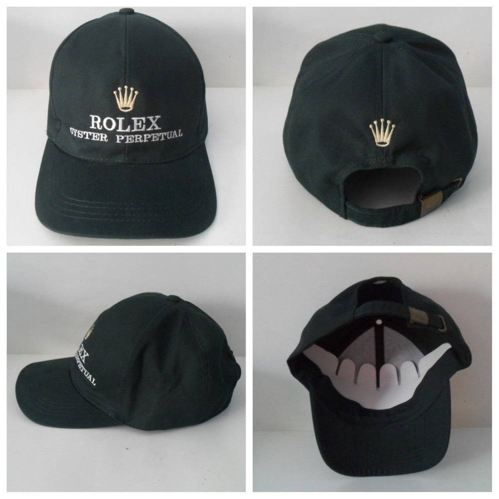 Rolex Oyster Perpetual Gold Crown Logo Golf Hat Brand New