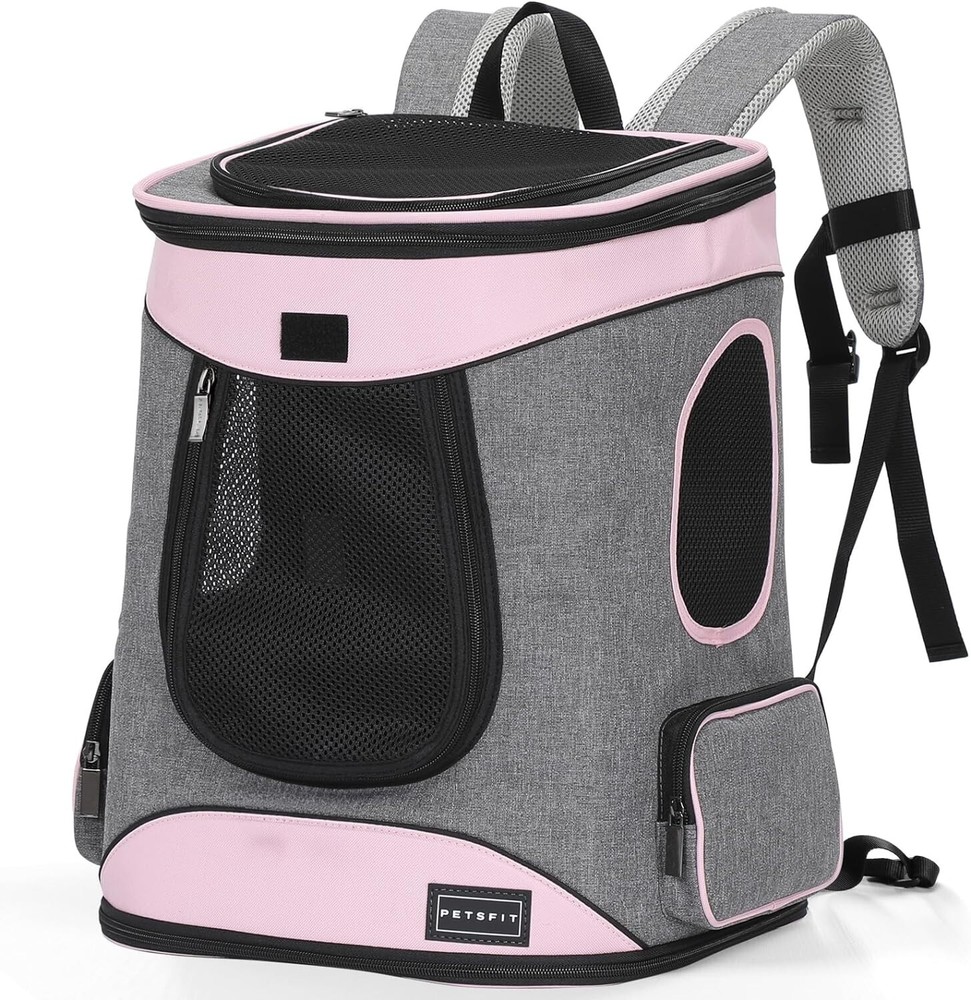 Dog Backpack Carrier with Upgrade Waist Cushion Design to Better Fit the Waist,