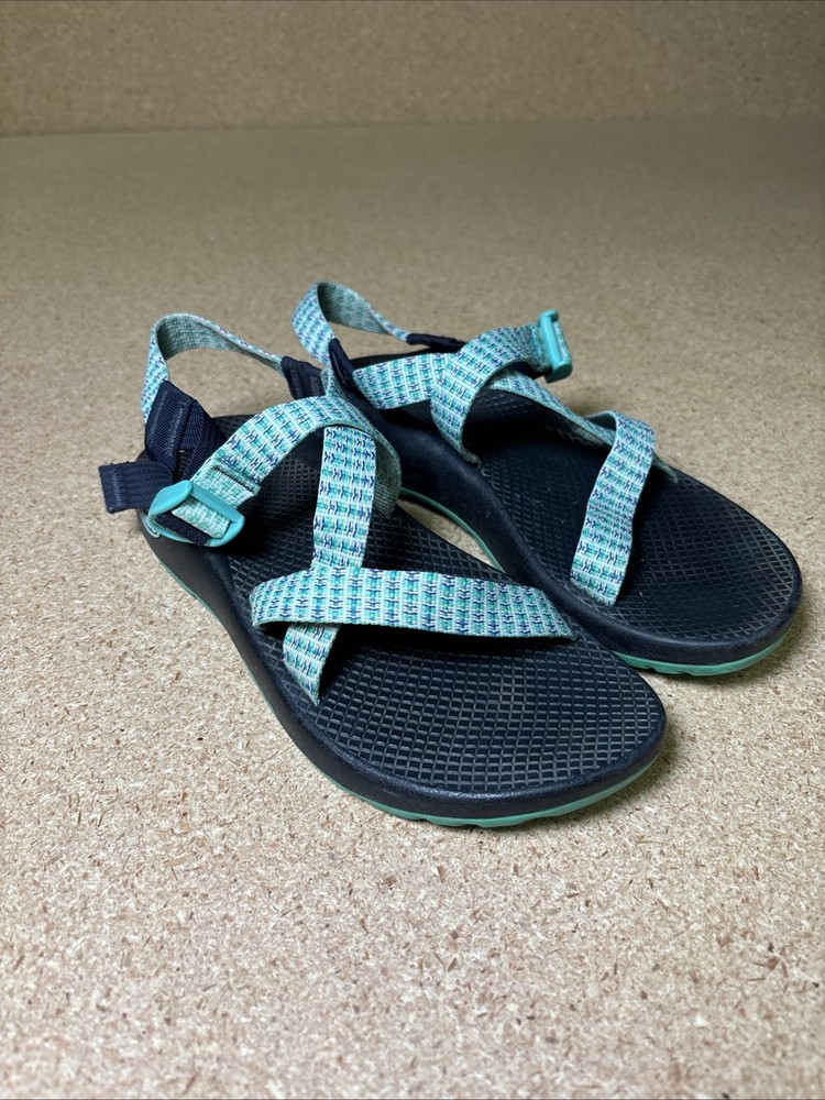 Chaco Tegu Green Multi Color Sport Hiking Sandals Size 9