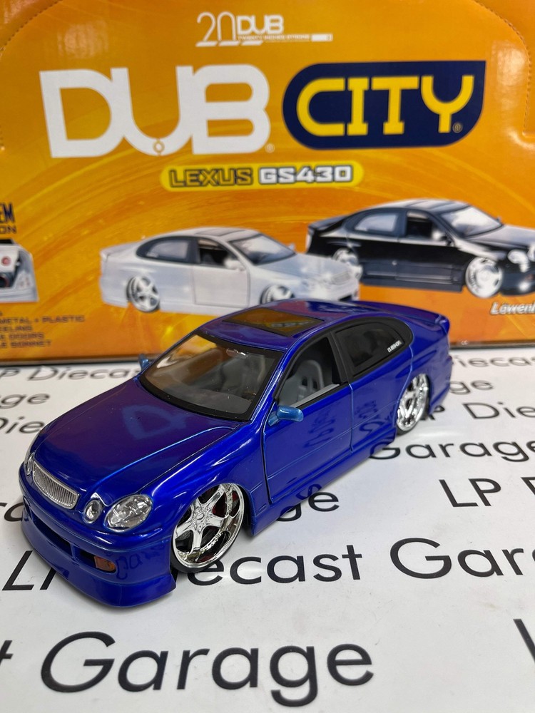JADA Lexus GS430 Dub City Blue w/ Maya Rims 1:24 Diecast No Box