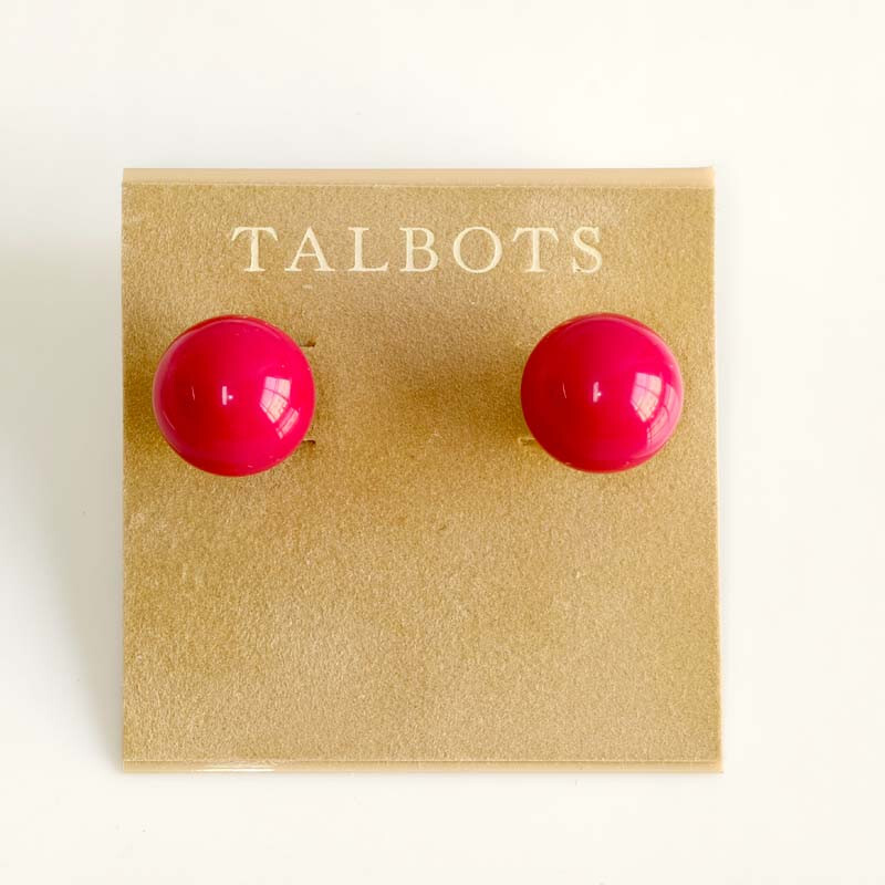 15mm Talbots Ball Stud Earrings for Women Fashion Holiday Party Gift