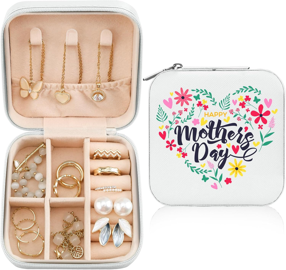 Mother'S Day Gift - Best Mom Jewelry Case Organizer for Travel Essentials