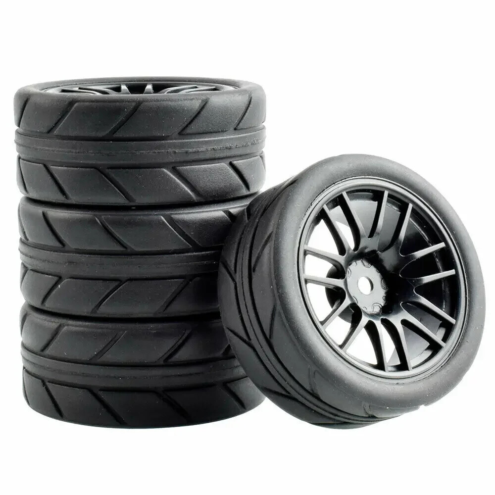 1/10 Onroad Rc Wheels Tires Set for Traxxas 4tec - Kyosho Pureten fazer