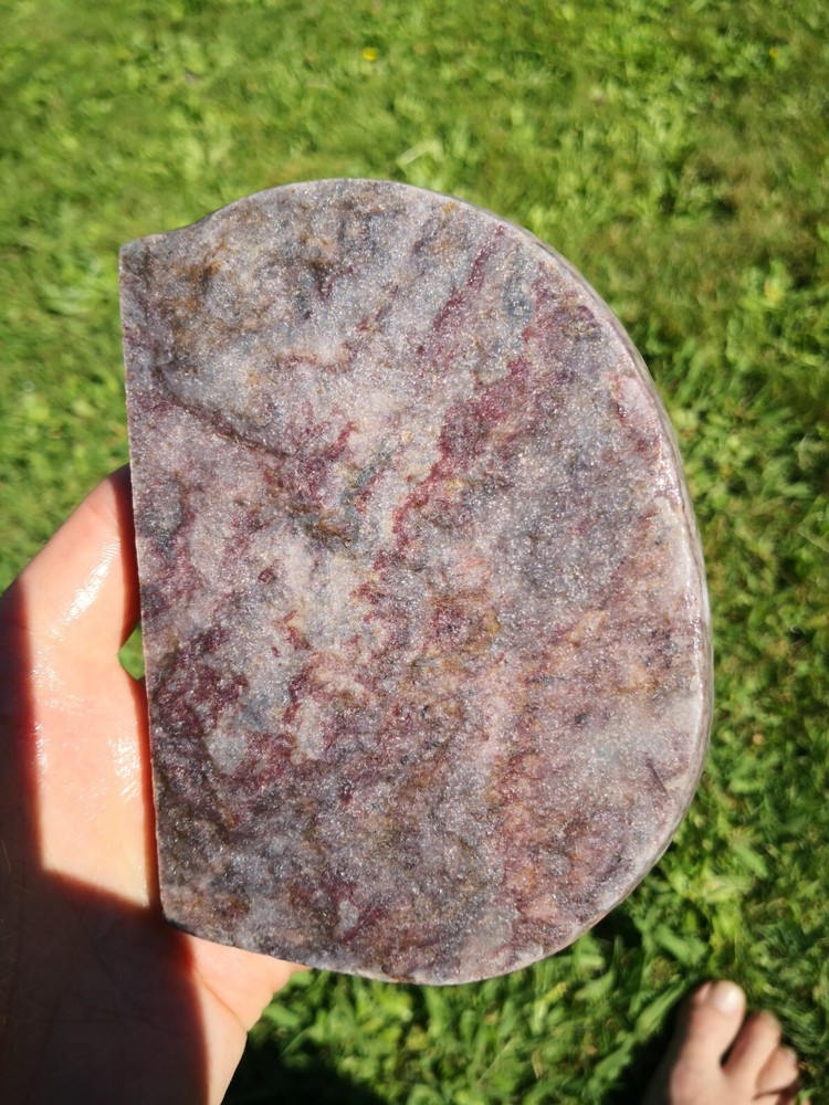 New Zealand Aroha Pink Piedomite Vitalite Crystal Love Stone Slab for Lapidary