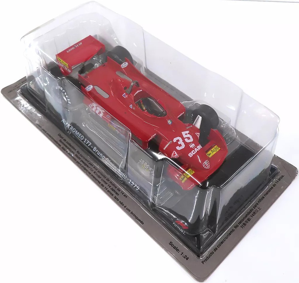 Minicar 1/24 Alfa Romeo 177 1979 Agip 35 Red Big Scale F1 Collection  54 Bundled