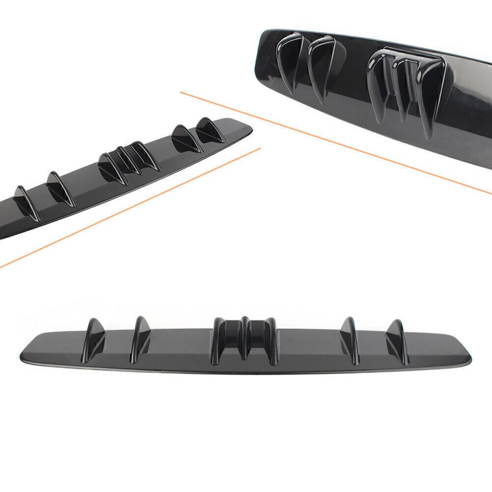 84cm Shark Style Fin 7-Wing Lip Diffuser Rear Bumper Fit BMW F30 F32 F36 F80 co