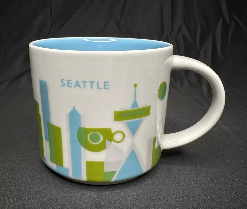 Starbucks 2015 Seattle You Are Here Collection 14 oz Ceramic Mug
