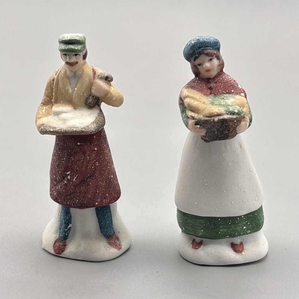 Department 56 Dickens Village Shop Keepers Lot Of 2 Figurines No Box