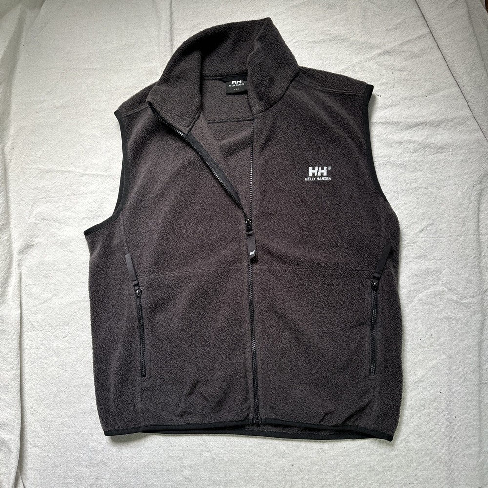 Helly Hansen Womens Large Black Full Zip Soft Shell Vest Outdoor Active Wear  